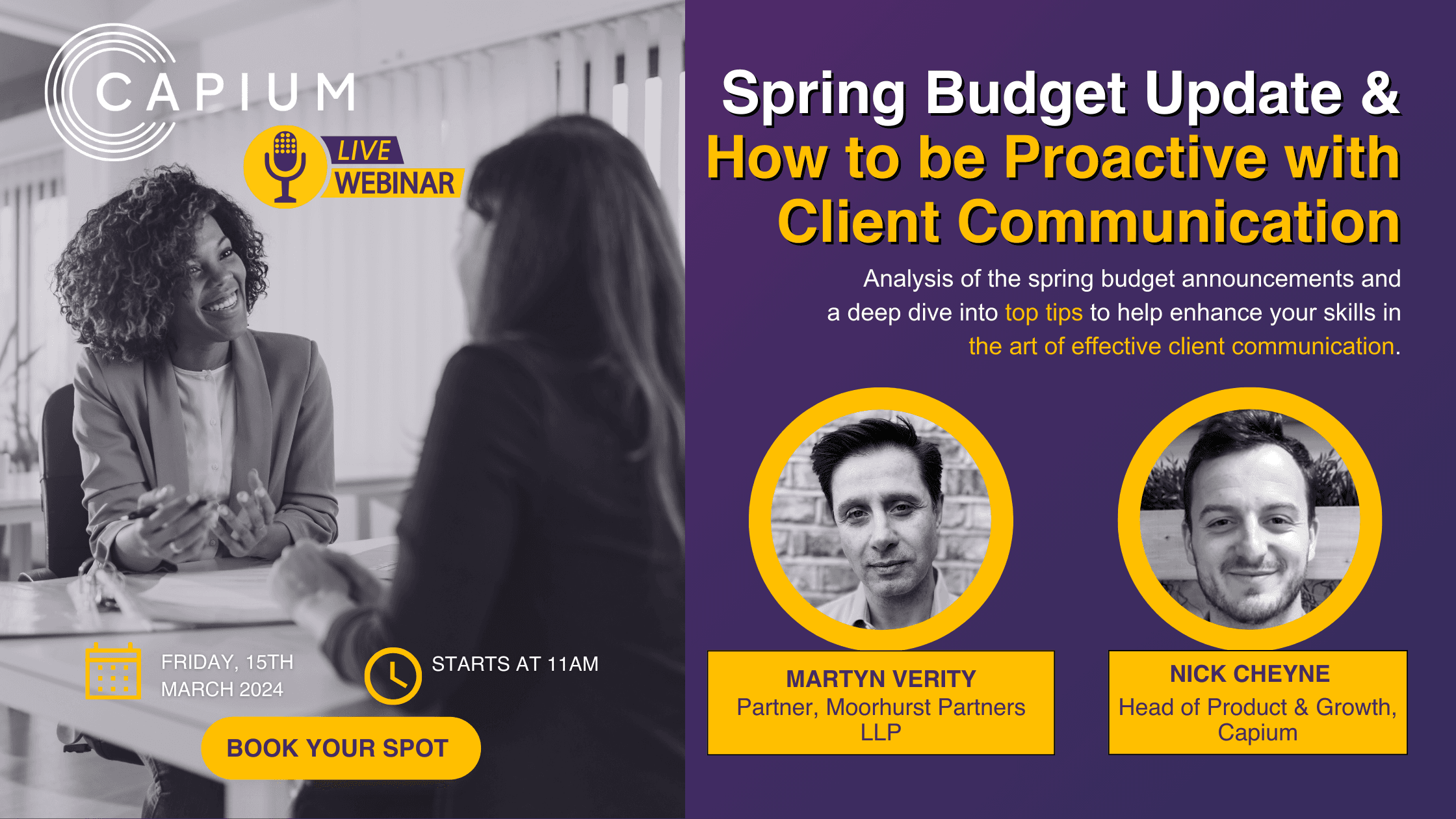 Capium: Spring Budget Update & How to be Proactive with Client Communication logo