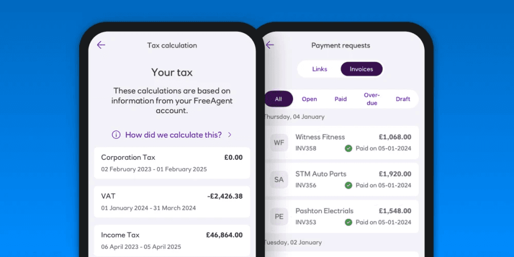 FreeAgent Expands Banking Integration: Access Tax Calculation and Invoices Directly in App logo