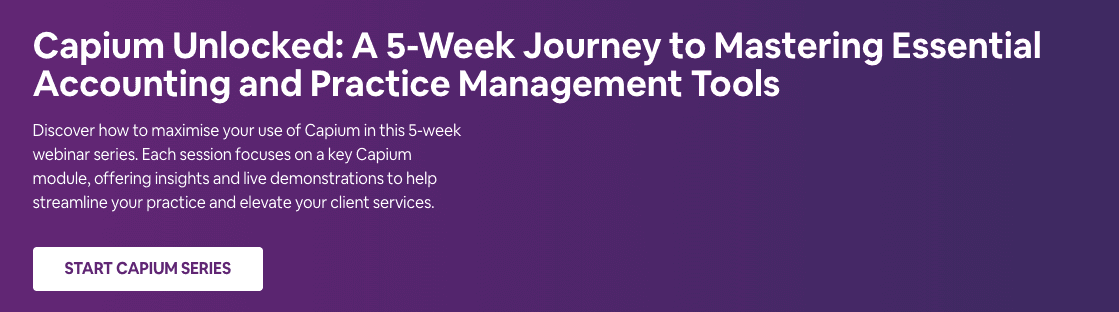 Capium Unlocked: A 5-Week Journey to Mastering Essential Accounting and Practice Management Tools logo