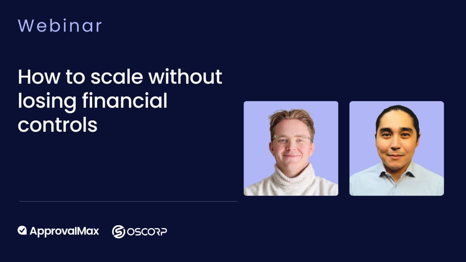 How to scale without losing financial controls logo