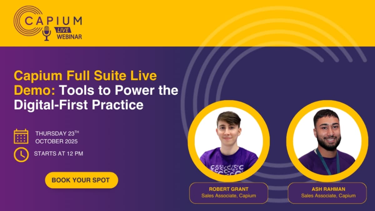 Capium Full Suite Live Demo: Tools to Power the Digital-First Practice logo