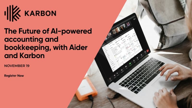 The future of AI-powered accounting and bookkeeping, with Aider and Karbon image