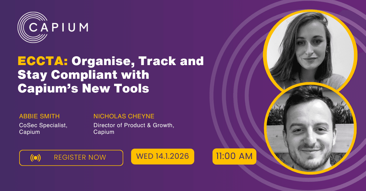 ECCTA: Organise, Track and Stay Compliant with Capium’s Tools image