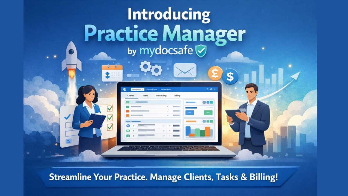 MyDocSafe Launches a Practice Management Solution logo