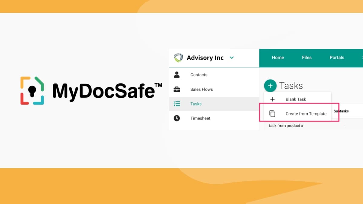 MyDocSafe March Release Notes logo