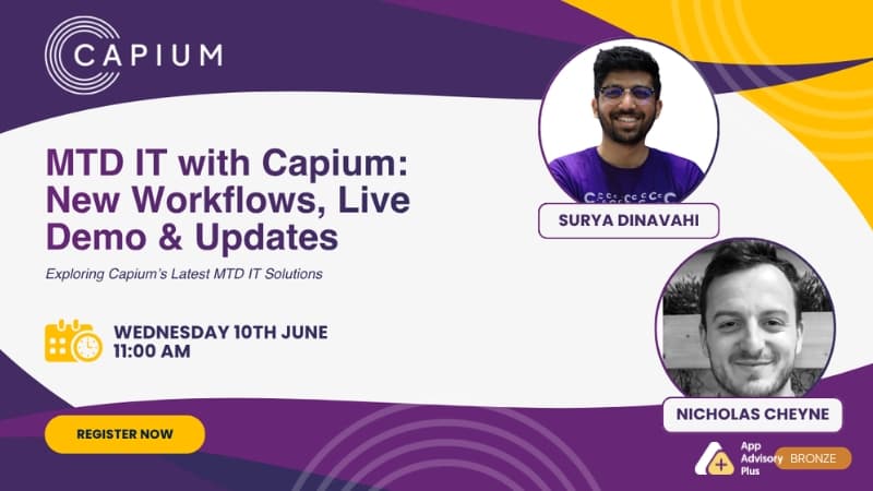 MTD IT with Capium: New Workflows, Live Demo & Updates image
