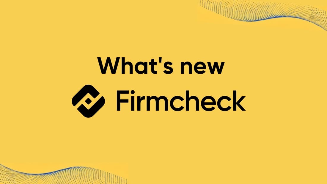 Recent releases and updates to Firmcheck logo