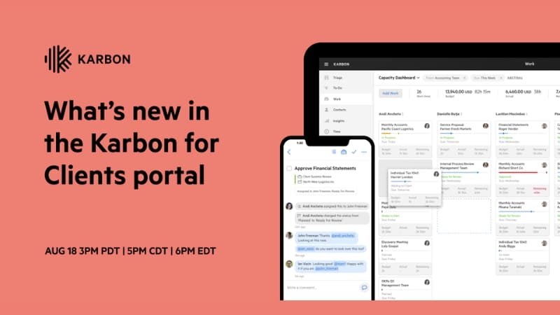 What’s new in the Karbon for Clients portal image
