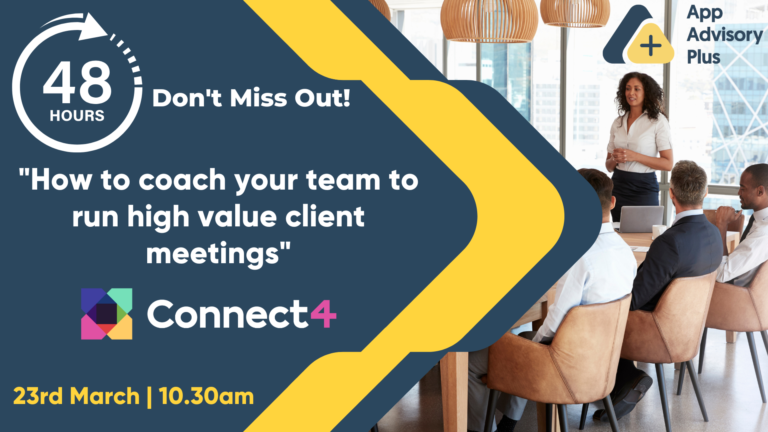 Coach your team to run high value client meetings logo