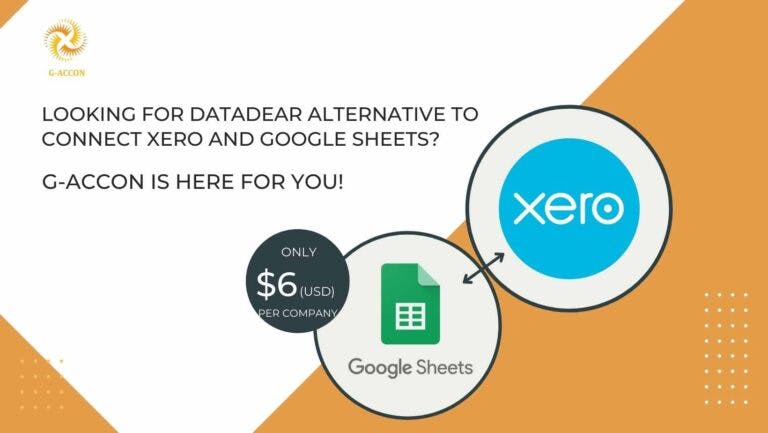 Looking for DataDear Alternative to connect Xero and Google Sheets, G-Accon is here for you! image