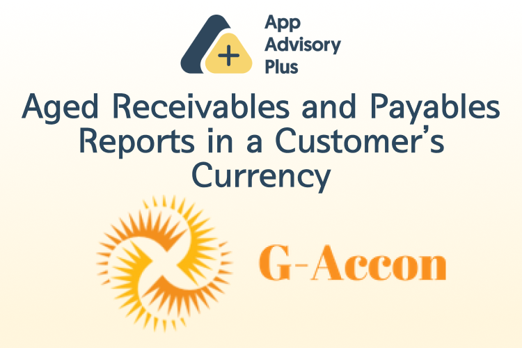 Aged Receivables and Payables Reports in a Customer’s Currency logo