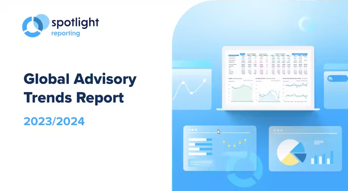 Global Advisory Trends Report 2023 from Spotlight Reporting logo