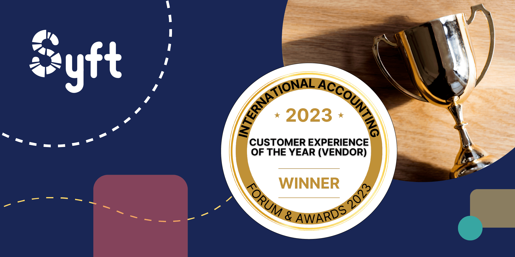 Syft Brings Home the Customer Experience Award at the International Accounting Awards 🏆 logo
