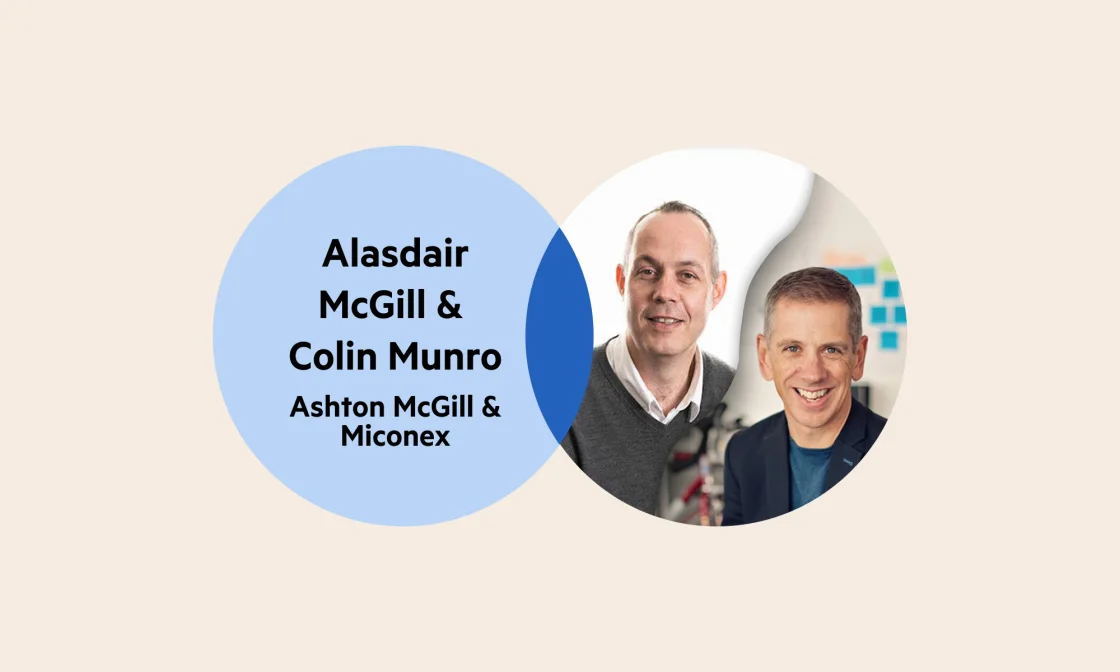 Growing in tandem: Alasdair McGill and his client, Colin Munro by Karbon logo
