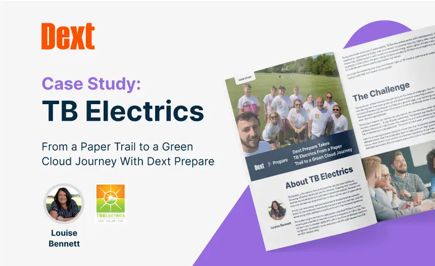 Dext Prepare Takes TB Electrics From a Paper Trail to a Green Cloud Journey image