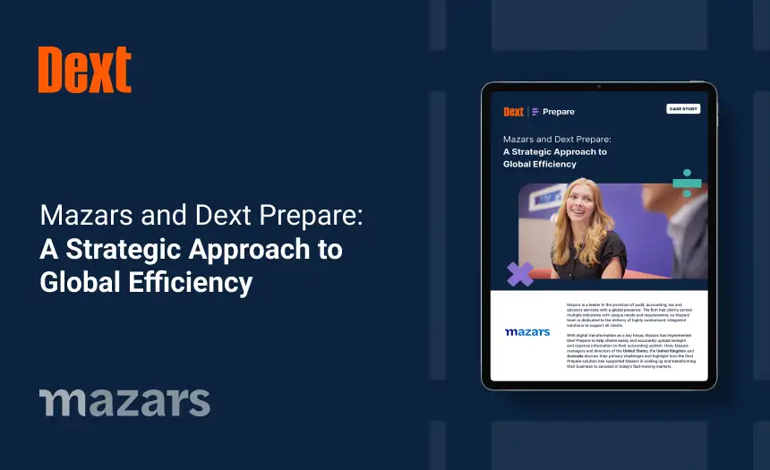 Mazars and Dext Prepare: A Strategic Approach to Global Efficiency logo