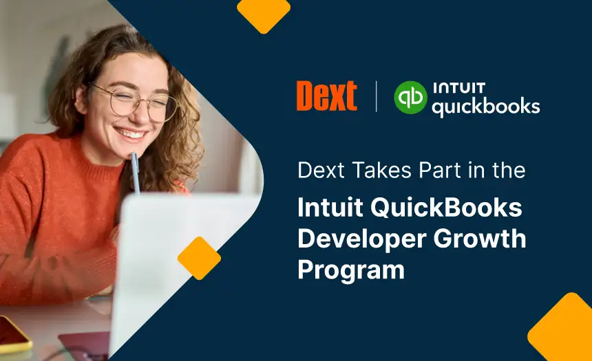 Dext participating in Developer Growth Program for Quickbooks integration logo