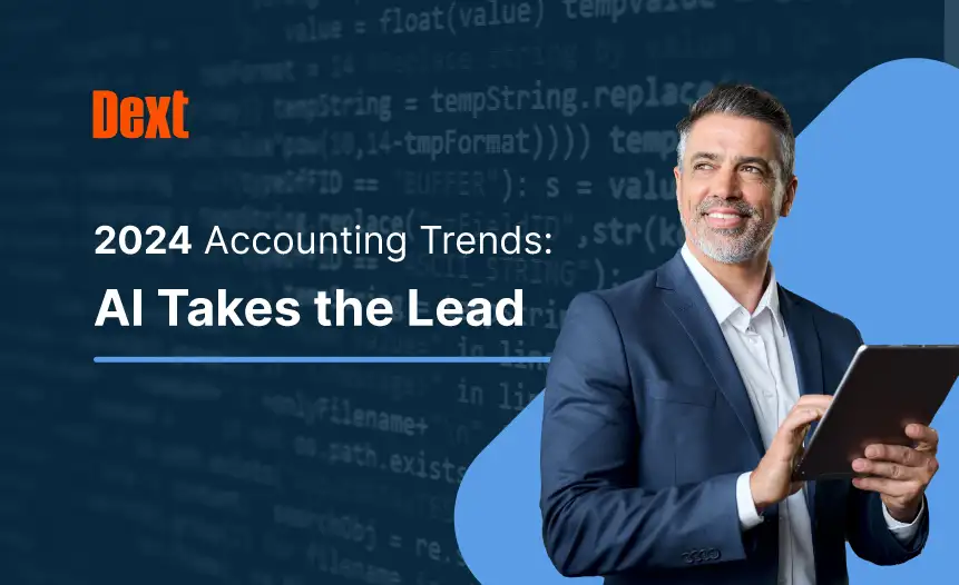 2024 Accounting Trends: AI Takes the Lead by Dext logo