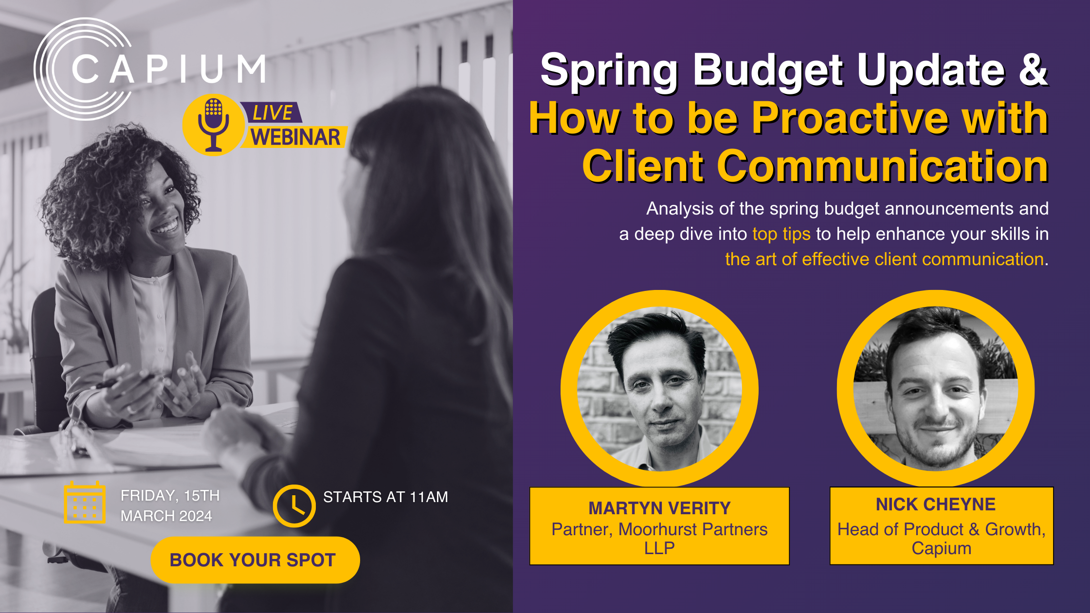 Capium: Spring Budget Update & How to be Proactive with Client Communication logo