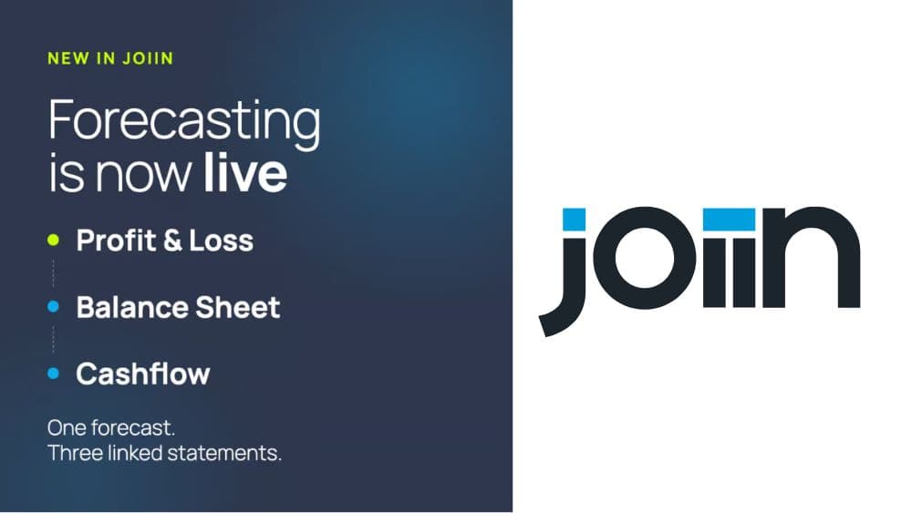 Forecasting is now live in Joiin logo